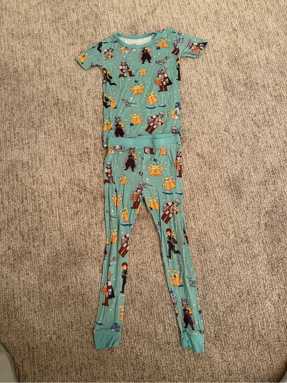 Little Sleepies Mint Green Star Wars Character Pajama Set